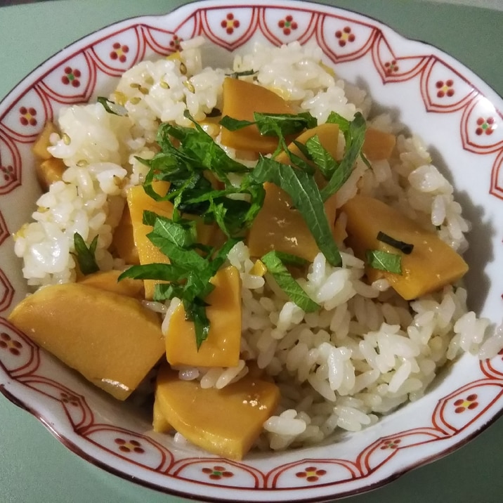 筍と大葉の混ぜご飯